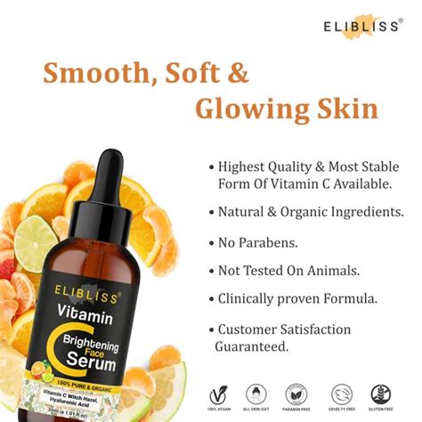 Elibliss Care Vitamin C Skin Clearing Brightening Anti Aging Skin ...