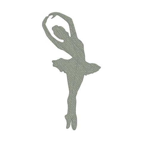 Free Ballerina Silhouette Machine Embroidery Design – Stitches & Strokes - Silhouette Monogram Designs