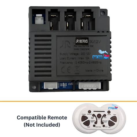 MM TOYS JR-1807 RXS 12V Bluetooth Reciever Motor Controller for Kids E ...