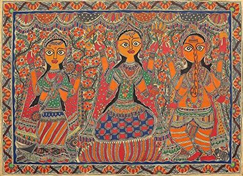 SCPmarts Madhubani Art Canvas Painting for Home Decoration Madhubani ...