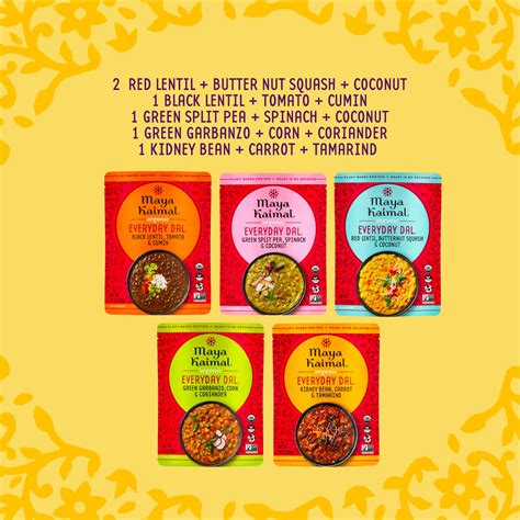 Maya Kaimal - Organic Indian Everyday Dal - Variety Pack 10oz - Fully ...