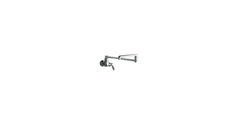 Chicago Faucets 332-DJ18E1ABCP Wall Mounted Utility Faucet with Lever ...