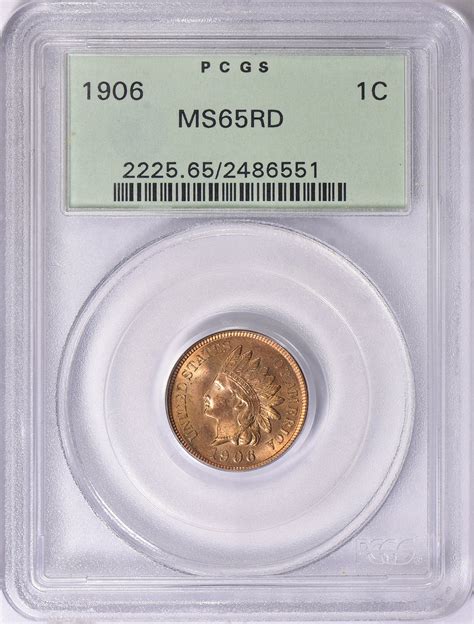 1906 Indian Cent PCGS MS-65 RD OGH (Item 1770167) | GreatCollections ...
