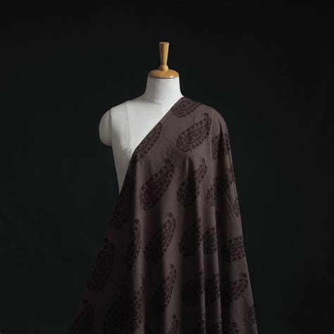 Natural Dyed Cotton Hand Block Bagh Print Fabric