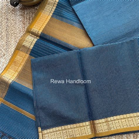 Maheshwari Rama Green Tissue Silk Saree TCB0083 – Rewa Handloom