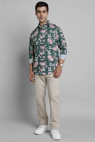 Simon Carter Shirts, Simon Carter Green Shirt for Men at simoncarter ...