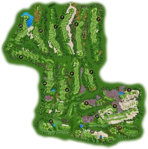 Golf Course Layout Maps 的图像结果