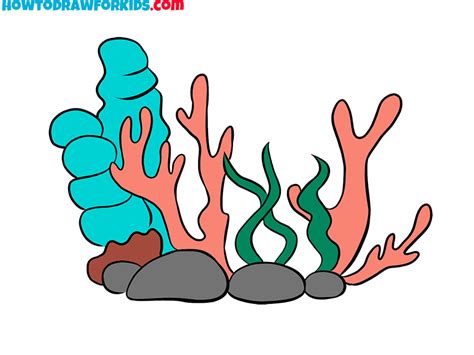 Image result for Coral Reef Drawing Simple