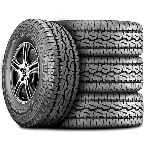 Set of 4 Bridgestone Dueler A/T REVO 3 Tires, 285/70R17 117T - Jeep ...