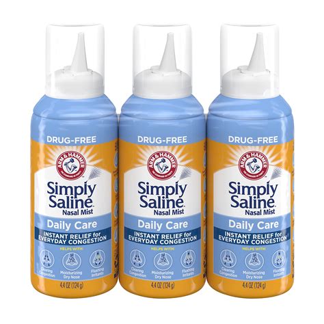 Arm & Hammer Simply Saline Daily Care Nasal Mist 4.4oz - Drug-Free ...