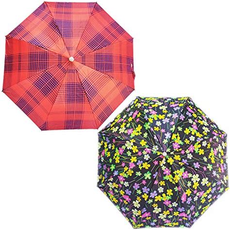 RAINPOPSON 2 Fold Printed Big Size Chatri Umbrella for Women & Men UV ...