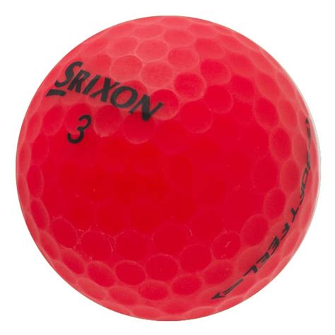 Srixon Soft Feel Matte Red Used Golf Balls | Lostgolfballs.com