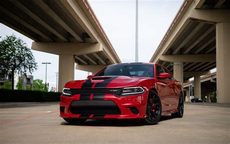 Download wallpaper red, dodge, Charger, srt hellcat, section dodge in ...