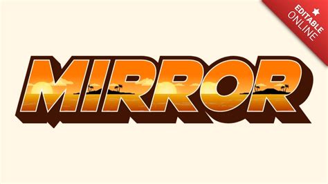 Image result for Mirrored Text