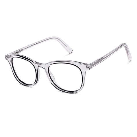 Buy Transparent Black Transparent Full Rim Square Vincent Chase Classic ...