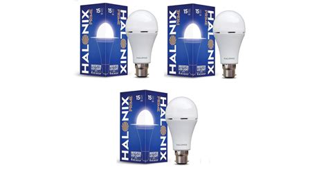 Halonix 8.5 Watt B22 LED White Rechargeable Emergency light Inverter ...