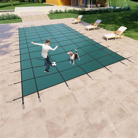 Amazon.com : Yankee Pool Safety Inground Pool Cover - Full Set w/Pool ...