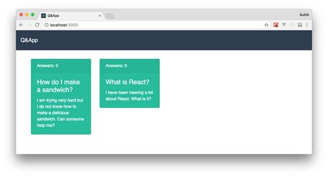 React Web App Tutorial 的图像结果