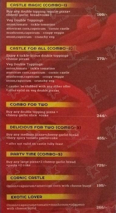 Menu at PIZZA CASTLE, Greater Noida, FG76+CG4