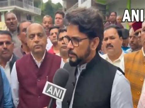 BJP's Anurag Thakur urges Himachal govt to take serious action on ...