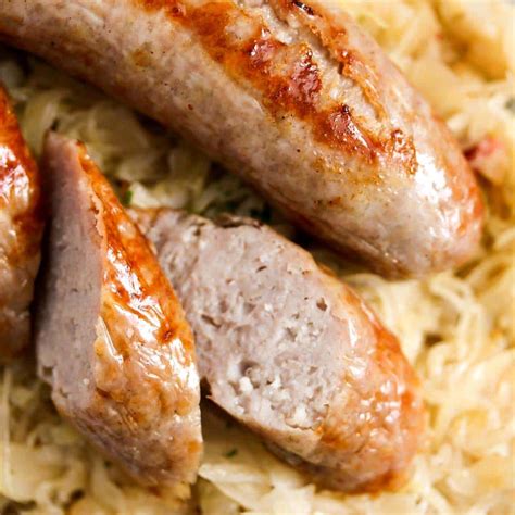 Brats with Sauerkraut - Where Is My Spoon