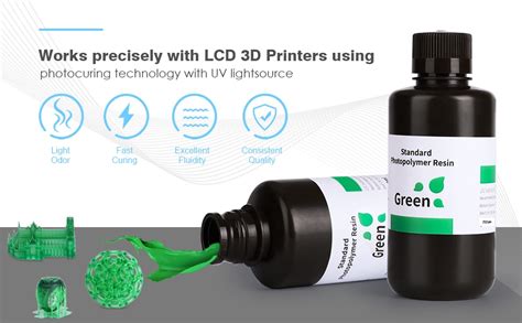 ELEGOO 3D Printer Rapid Resin LCD UV-Curing Resin 405nm Standard ...