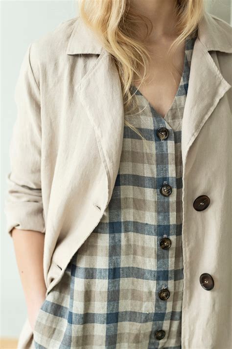 Linen Trench Coat Women Linen Coat for Women Linen Duster - Etsy