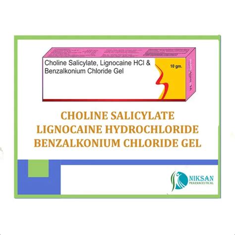 Choline Salicylate Lignocaine Hcl Benzalkonium Gel Manufacturer in ...