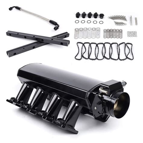 Buy QIZHI Intake Manifold Port Sensor Fuel Rail 92mm Throttle Body For ...