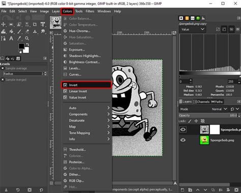 GIMP Transparent Mask 的图像结果
