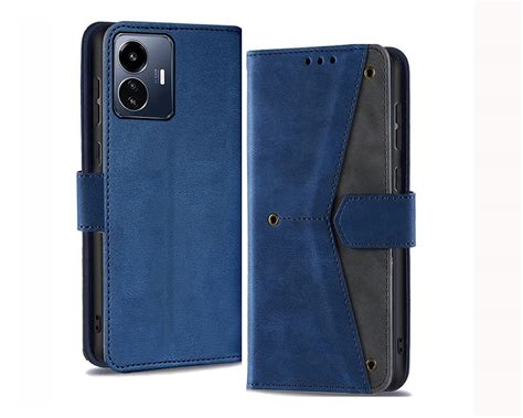 Nkarta Splicing PU Leather Case for IQOO Z6 Lite 5G |Retro Full ...