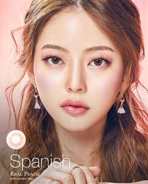 Olens Spanish Real Peach Monthly Coloured Contact Lenses