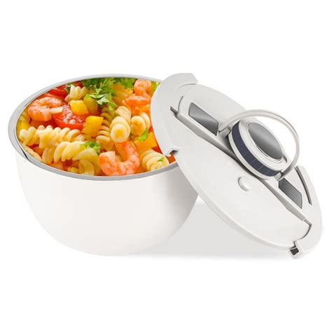 Amazon.com: Double-Walled Stainless Steel Insulated Serving Bowl with ...
