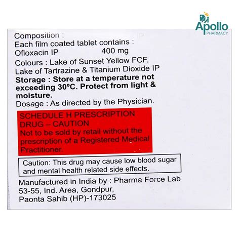 Zenflox 400 Tablet 10's Price, Uses, Side Effects, Composition - Apollo ...