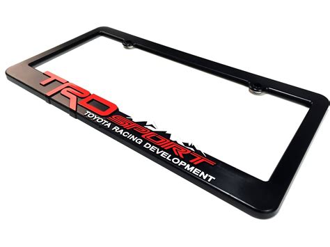 TRD-SPORT License Plate Frames Toyota TRD Sport License Plate Frame Toyota Tacoma Tundra 4Runner ...