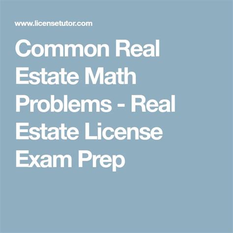 Basic Math FL Real Estate License Math Irv 的图像结果