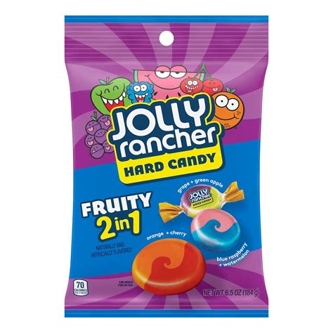 Jolly Rancher 2-in-1 Fruit Flavored Hard Candy, Bag 6.5 oz - Walmart.com