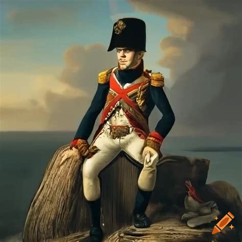 Portrait of Napoleon Bonaparte in full uniform on Craiyon