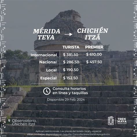 Vamos a Chichén Itzá en Tren Maya, precio de los tickets - Descubro