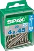 Vis Spax Lot de 25 vis inox tête fraisée torx, Diam.4.5 mm x L.45 mm ...