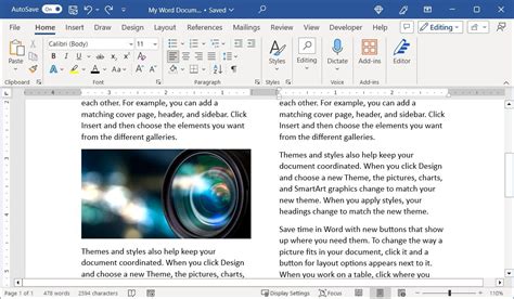 Image result for Word Columns Formatting