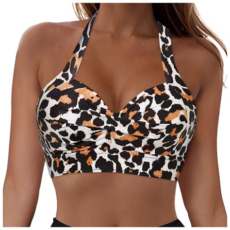 UngA Women Sport Bra Swimsuit Top - Swim Bra Bikini Top Only Scoop Neck ...