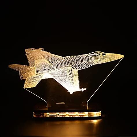 Buy StarLaser 3D Illusion Acrylic Aeroplane Design LED Night Lamp ...