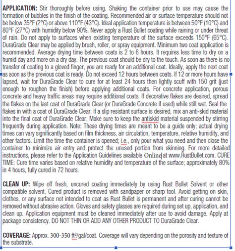 Buy Rust Bullet - Duragrade Clear - Low VOC - Protective Coating - Rust ...