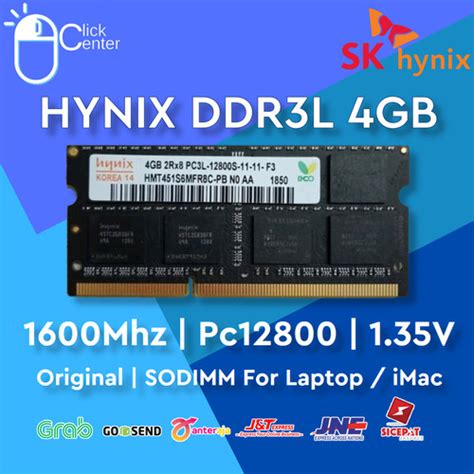 Jual RAM LAPTOP DDR3L 4GB HYNIX 1600Mhz PC12800 SODIMM 1.35V DDR3 ...