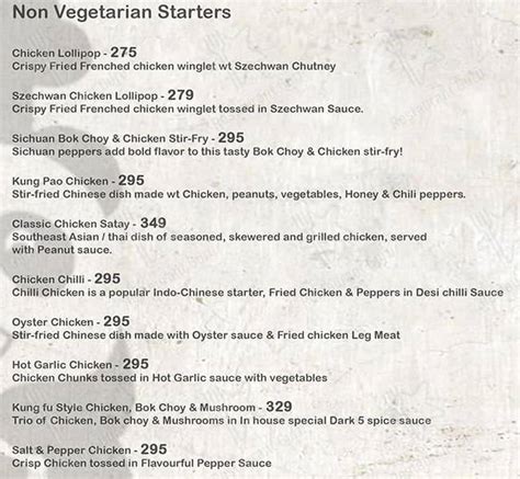 Menu at KUNG FU PANDA, Mumbai, Shop No 4