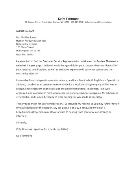 Image result for Cover Letter Layout Example