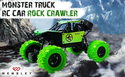 Wembley Remote Control Monster Truck RC Car Rock Crawler 4X4 High Speed ...