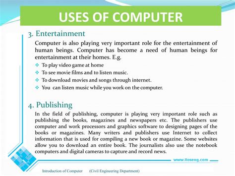 Image result for Uses of Computer Introduction