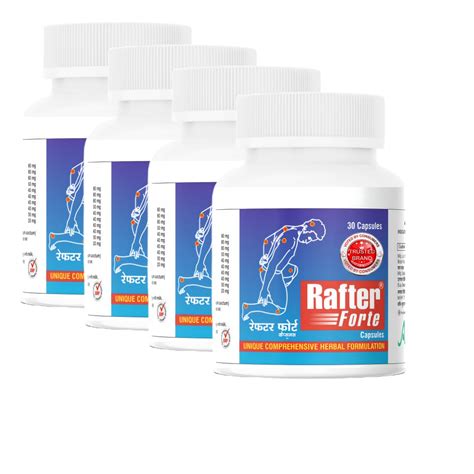 RAFTER FORTE herbal joint support capsule, 30 capsule 500mg (Pack of 4 ...